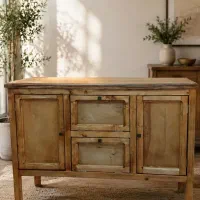 کنسول کافی بار چوبی