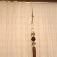 پرده تور کرم  رنگ