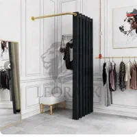 اتاق پرو پرده ای سیارنونو Lشکل نصف قیمت پرده مخمل