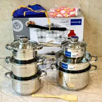 سرویس قابلمه ۹ پارچه کرکماز استیل ترکیه ای