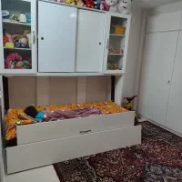 کمد بچه تاشو کم جا و بسیار جادار همراه تخت نوجوان