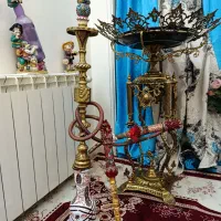 قلیون برنجی قدیمی کلکسیونی معاوضه