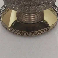 سینی چایی با یه میوه خوری پایه دار ویک قندون