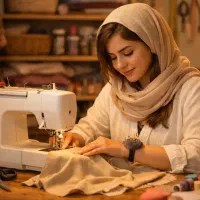 خیاطی بلد نیستی یک جلسه بیا و با لباس خودت برگرد