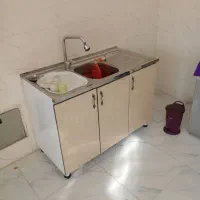 کابینت فلزی زیر سینگ و اب چکان هر دو نو