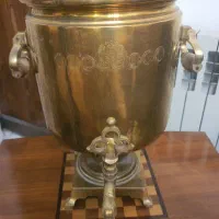 سماور زغالی روسی به ارتفاع ۶۵ سانتیمتر
