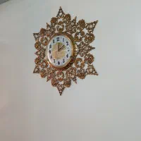 ساعت دیواری برنز یا برنج واقعا سنگین و بزرگ