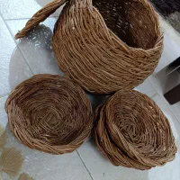 ظرف بزرگ چوبی و تفت چوبی