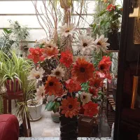 گل مصنوعی خارجی و گلدان