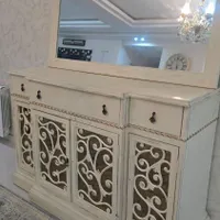 آینه کنسول چوب راش