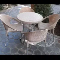 میز و صندلی ناهارخوری پلاستیکی شیده ۷۷/ تهران نواب