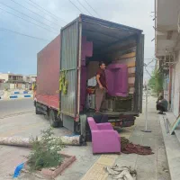 بـاربری«نگــین‌بار»جابجای اثاثیه کنگان داخل شهری