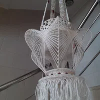 آویز گلدان مکرومه بافی
