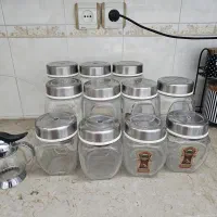 ۱۲ عدد شیشه حبوباتی
