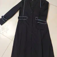 مانتو شلوار سرمه‌ای فرم  دبیرستان..نو