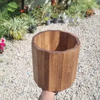 گلدان چوبی به تعداد