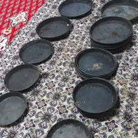 تعدای بشقاب پیتزا سالم جنس خوبو محکم