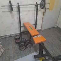 میز و هالتر هفت کاره با ۶۰ کیلو سنگ تر و تمیز