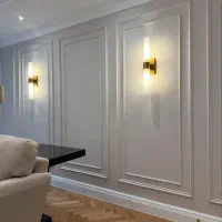 گچبری پیش ساخته قابندی دیوار و پتینه کاری