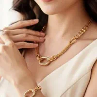حراج بدلیجات استیل رنگ ثابت ابکاری طلا ضدحساسیت