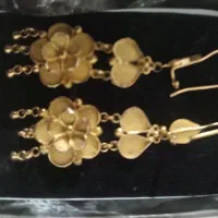 گوشواره طلا جلوه دار پرکار فقط ۴درصد