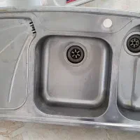 سینک دو لگنه اخوان و روشویی پایه دار نو