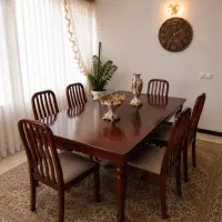 میز ناهارخوری 6 نفره در حد نو ارسال رایگان