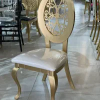 صندلی مدل قلابیما/تالار عقد طلایی پلیمری