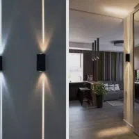 چراغ نمای دیواری وسقفی ساختمان تک وتعداد بالاموجود
