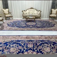 دوتخته فرش ماشینی ۱۲۰۰ شانه نخ ابریشم