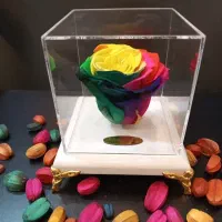 هدیه باکس گل رز جاودان مدل پایه فرشته