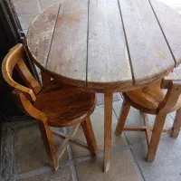میزصندلی چوبی