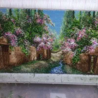 تابلوفرش کوچه باغ بهاری