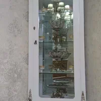 گنجه چوبی سفید کار شده