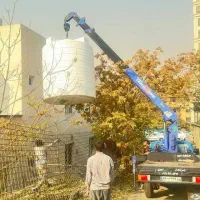 جرثقیل نیسان خاور۲تن۳غرب بارگیری تخلیه کفی خدمات