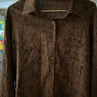 شومیز قهوه ای نونو