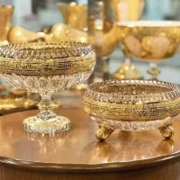 ظروف آنتیک کریستال پذیرایی و دکوری اصل وارداتی