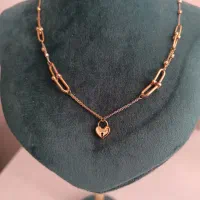 گردنبند طلای نو با اجرت ۱۴٪ و طراحی خاص و چشم نواز