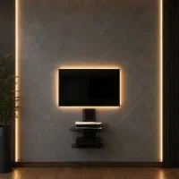 میز تلوزیون دیواری برند دو طبقه