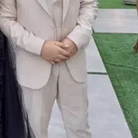 کت وشلوار جلیقه پسرانه در حد نو پارچه فاستونی