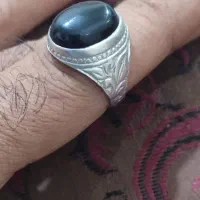 انگشتر نقره عقیق مشکی