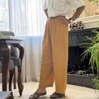 شلوار زنانه راحتی (عمده) پارچه ابروبادی