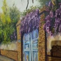 نقاشی رنگ و روغن روی بوم