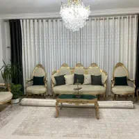 مبل ۹ نفره با میزناهارخوری ست ۸ نفره تمام چوب