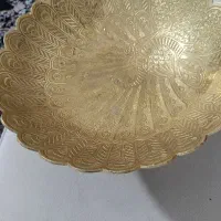 ظرف میوه برنجی هندی طرح طاووس