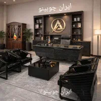 فلزی چوبی مبلمان با صندلی میز