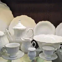 سرویس چینی تقدیس لبه طلایی (به صورت فله) کد ۰۳۹