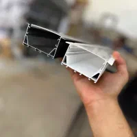 پروفیل / الومینیوم / لاین نوری / جدید عرض ۶ فنرخور