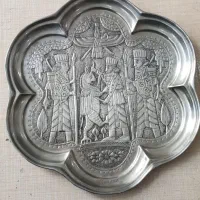 سینی ورشو عتیقه اصفهان .عرب زاده