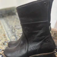 نیم بوت چرم طبیعی